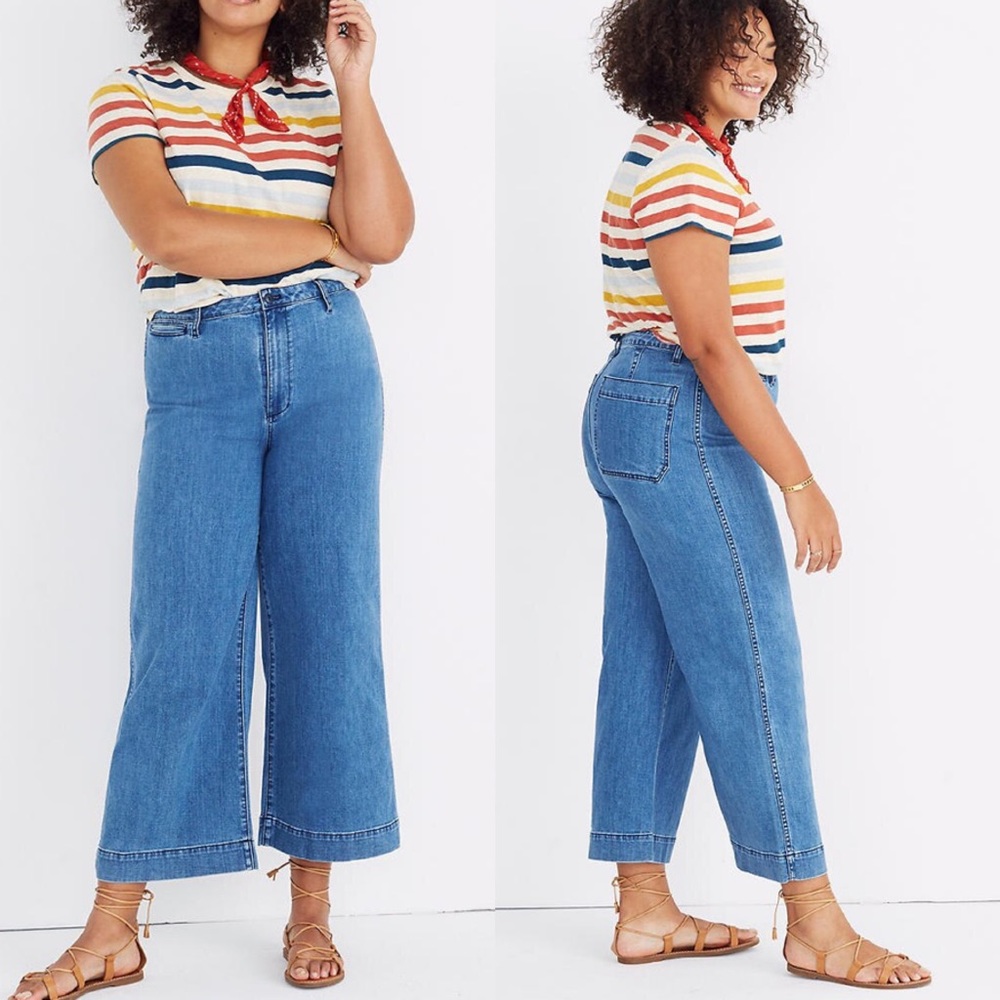 MADEWELL Emmett Wide Leg Crop  Jeans